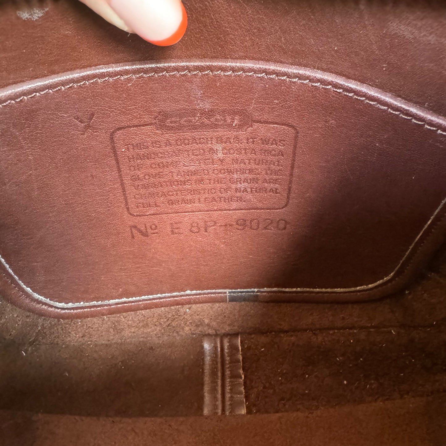 bevintage™ Vintage Coach Mahogany Brown 9020 Mini Ergo Zip🖤🍫