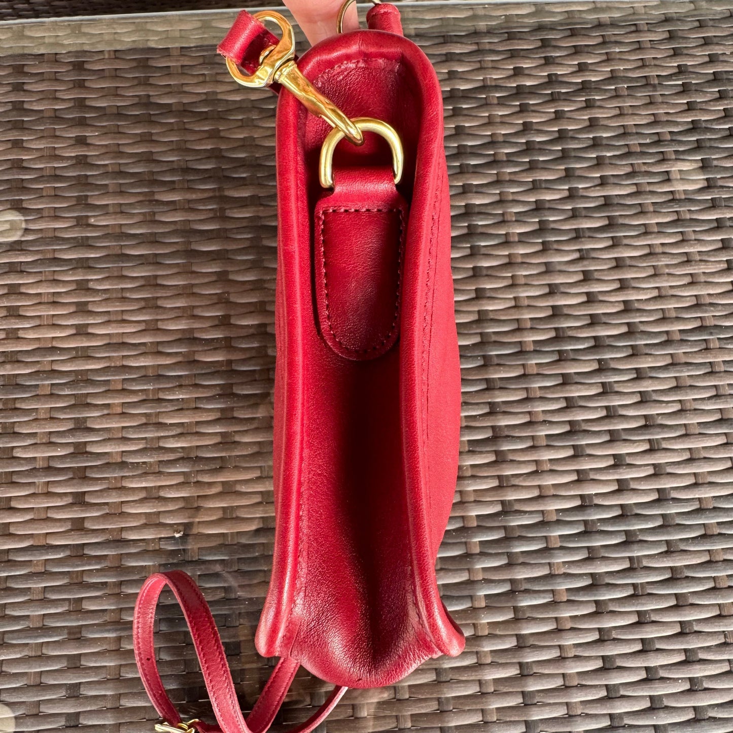 bevintage™ Vintage Coach Red Basic Bag 9455🍎🔥