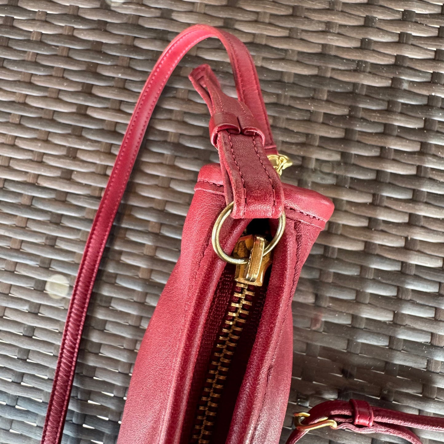 bevintage™ Vintage Coach Red Basic Bag 9455🍎🔥