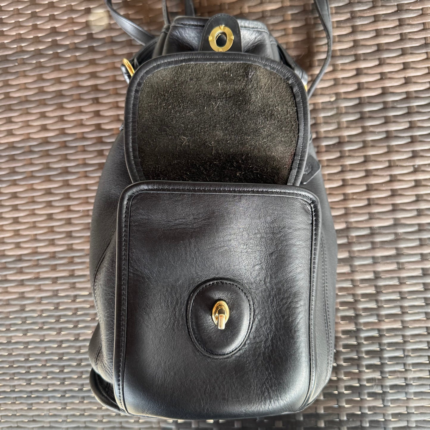 bevintage™ Vintage Coach Black Handle Backpack 9992🖤🍫