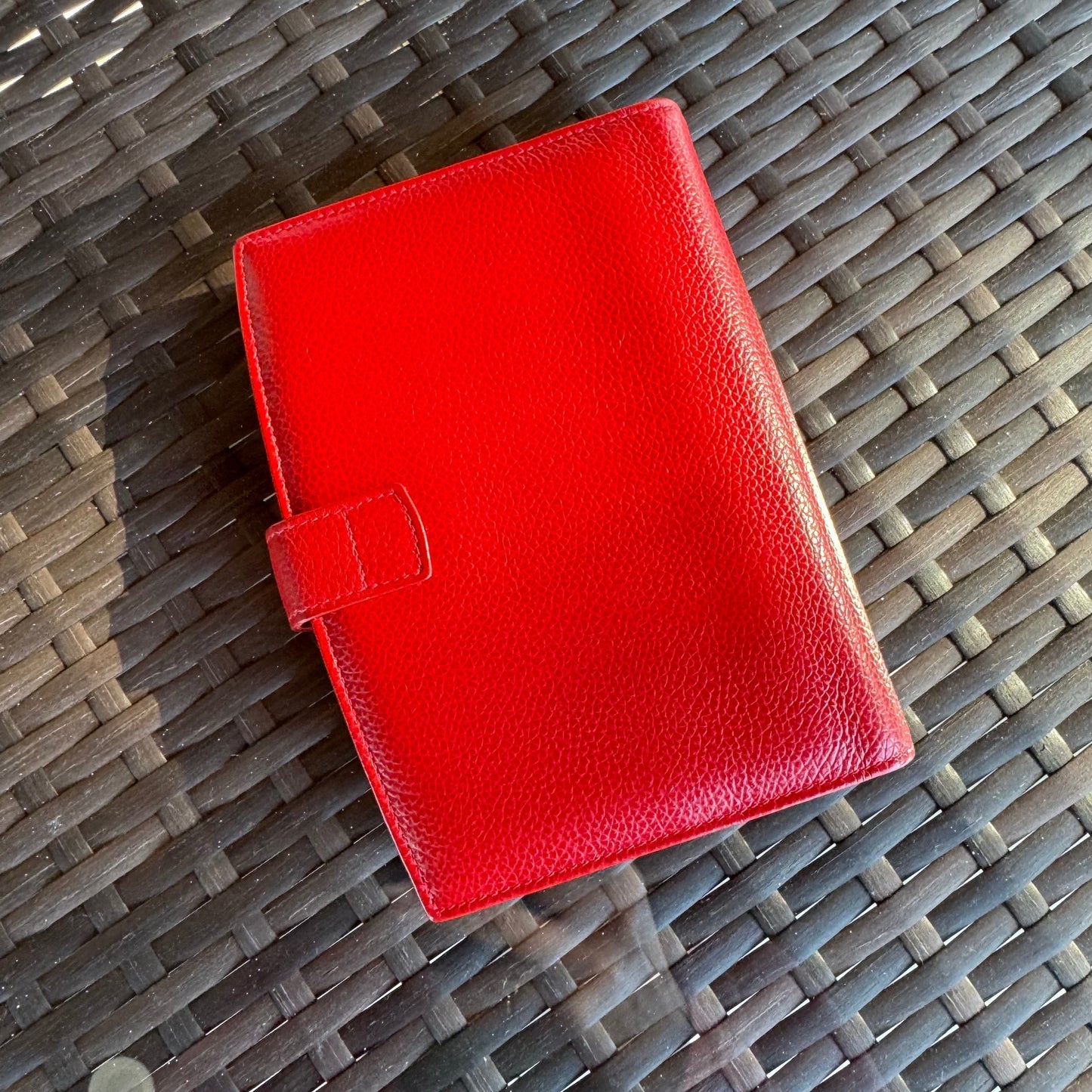 bevintage™ Vintage Coach Red Madison Pocket Organizer 4489🍒❤️🔥