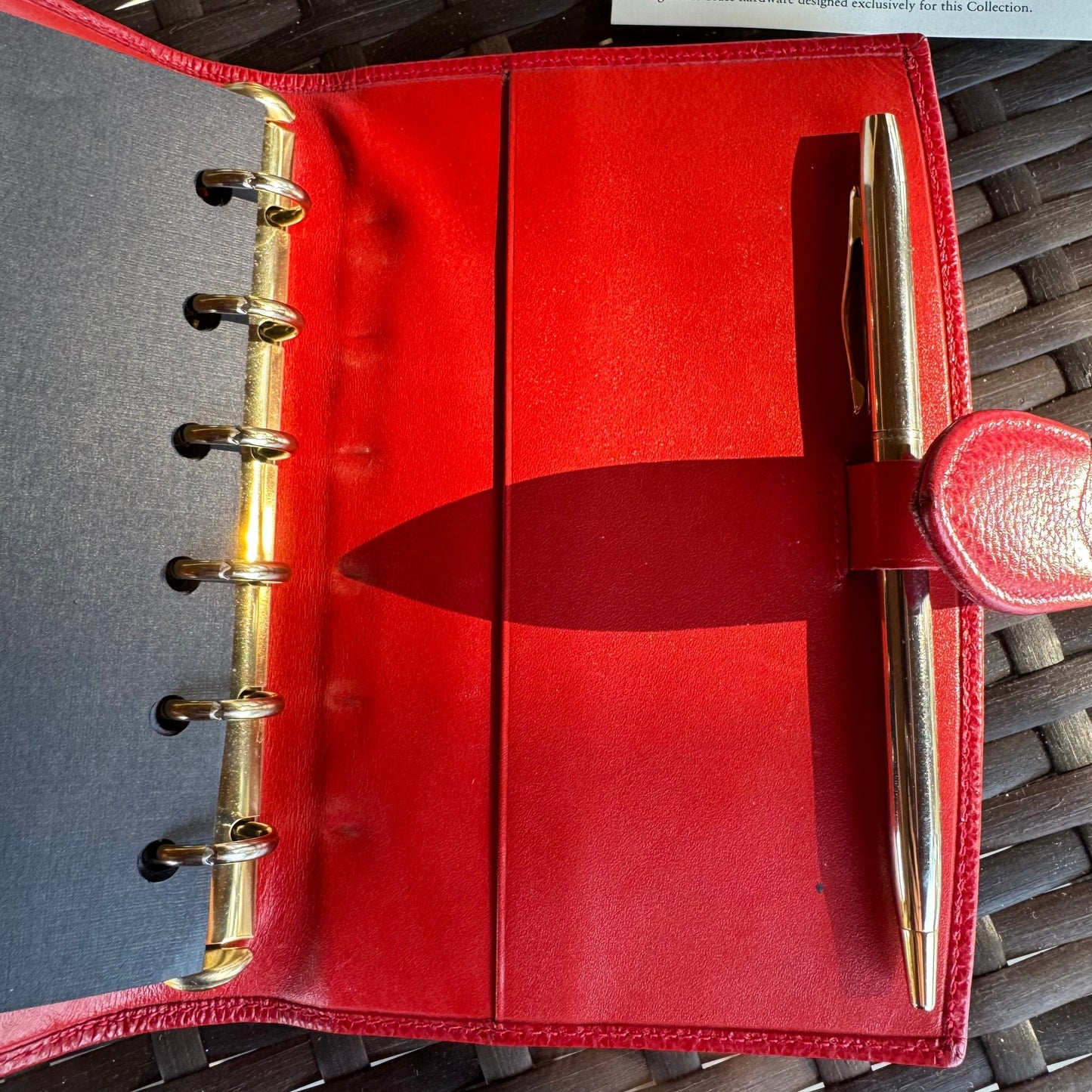 bevintage™ Vintage Coach Red Madison Pocket Organizer 4489🍒❤️🔥