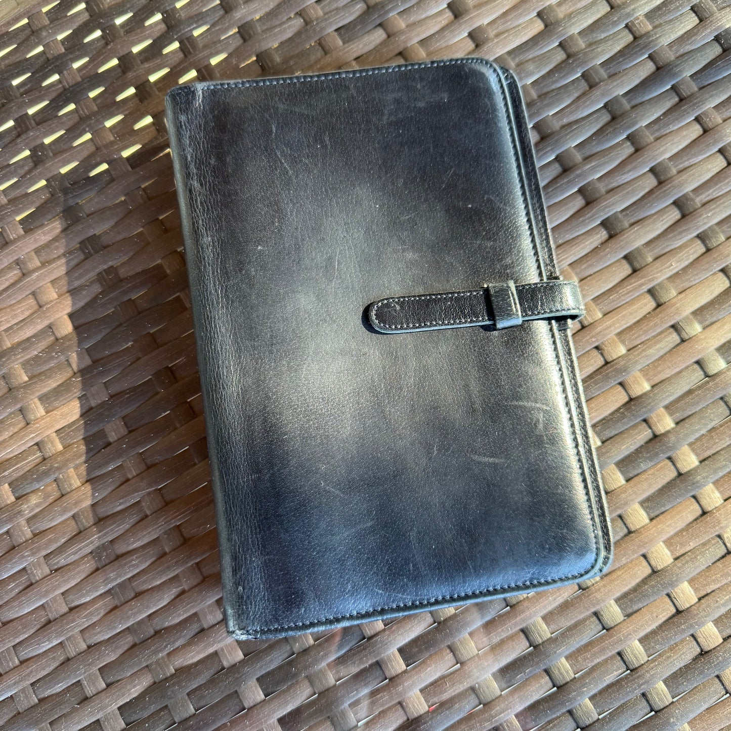 bevintage⢠Vintage Coach Black Pocket Organizerš¤š«