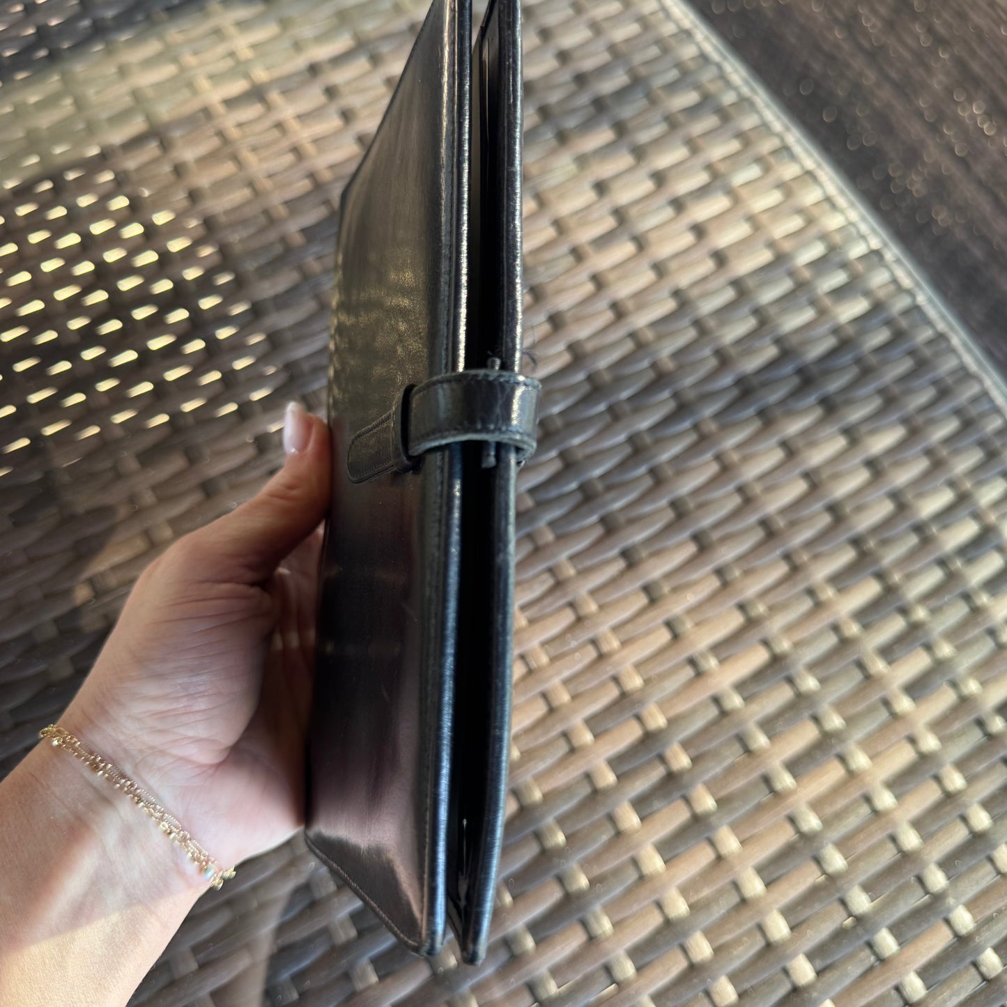 bevintage⢠Vintage Coach Black Pocket Organizerš¤š«