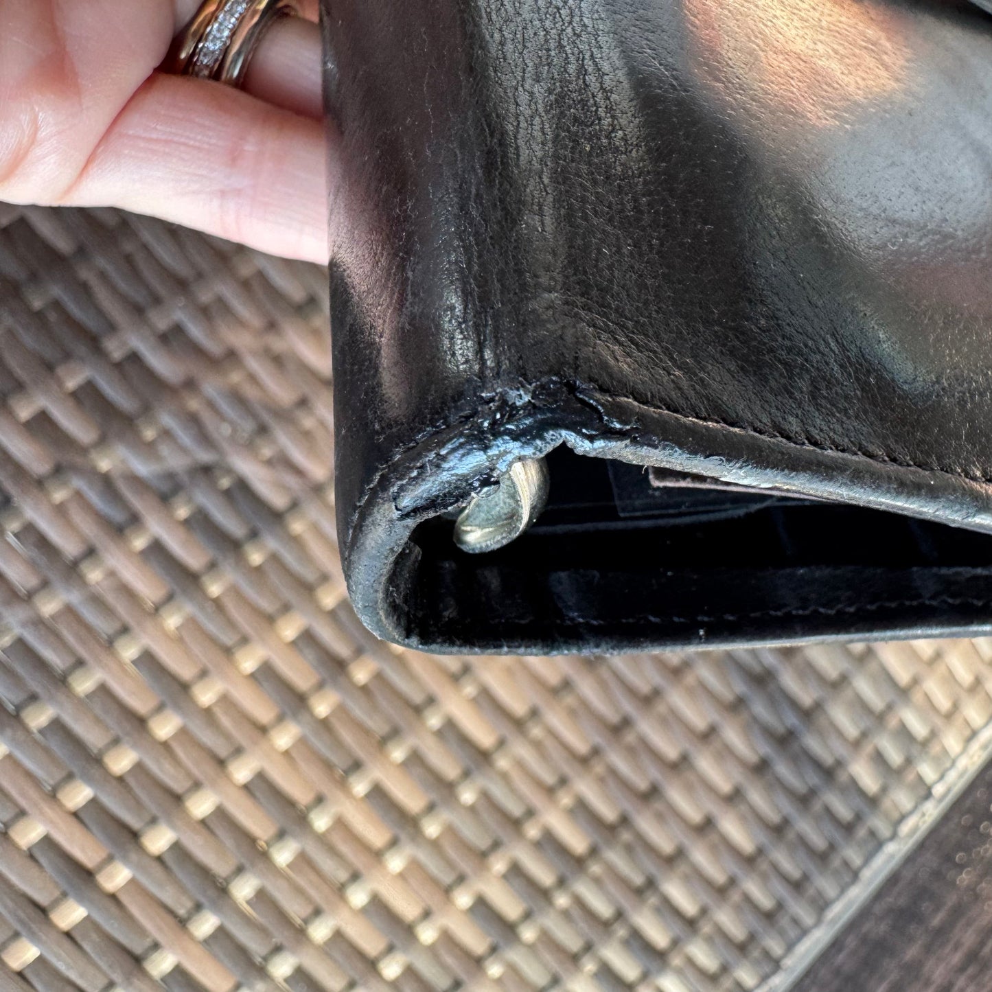 bevintage⢠Vintage Coach Black Pocket Organizerš¤š«