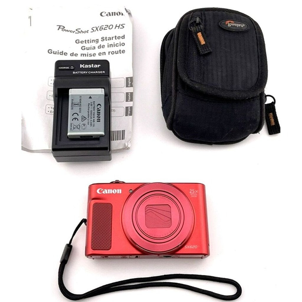 bevintage™ Used Canon PowerShot SX620 HS 20.2MP Digital Camera (Red) 📷🍇