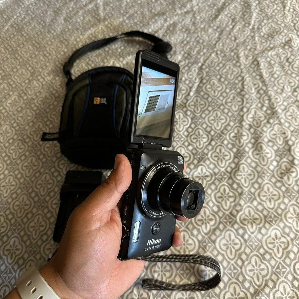 bevintage™ 🍇 ₊˚💜 Nikon COOLPIX S6900 16.0MP Digital Camera (Black) with 12x Zoom and Wi-Fi 🍥 🎀📷