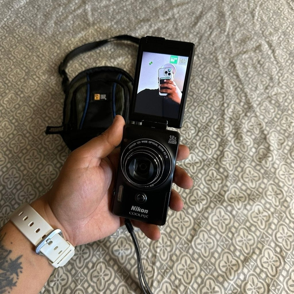 bevintage™ 🍇 ₊˚💜 Nikon COOLPIX S6900 16.0MP Digital Camera (Black) with 12x Zoom and Wi-Fi 🍥 🎀📷