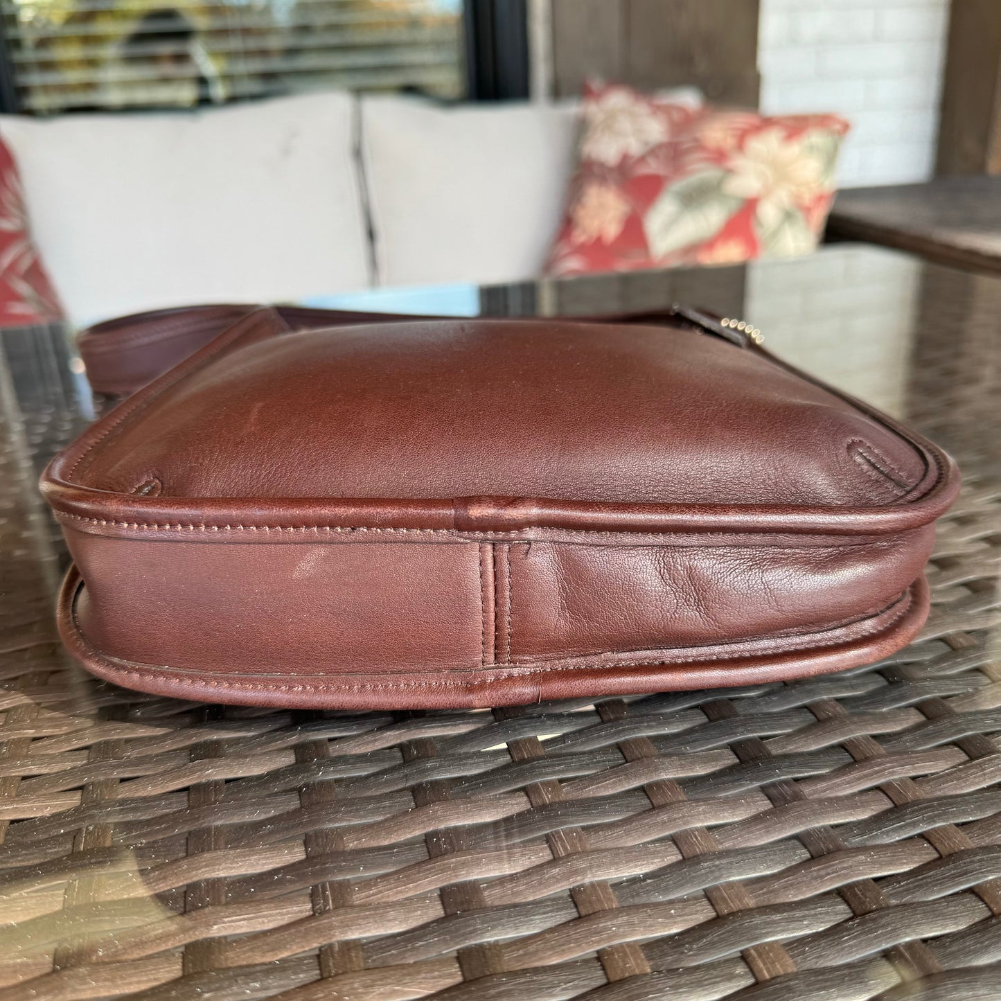 bevintage™ Vintage Coach Mahogany Brown 9020 Mini Ergo Zip🖤🍫