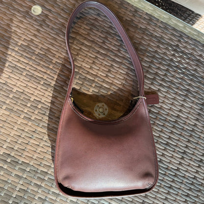 bevintage™ Vintage Coach Mahogany Brown 9020 Mini Ergo Zip🖤🍫
