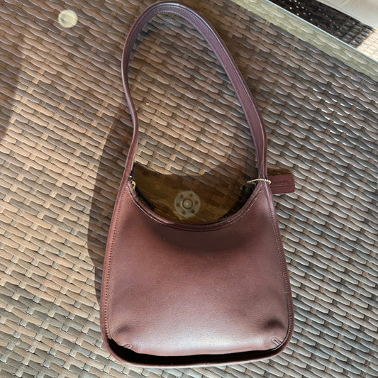 bevintage™ Vintage Coach Mahogany Brown 9020 Mini Ergo Zip🖤🍫