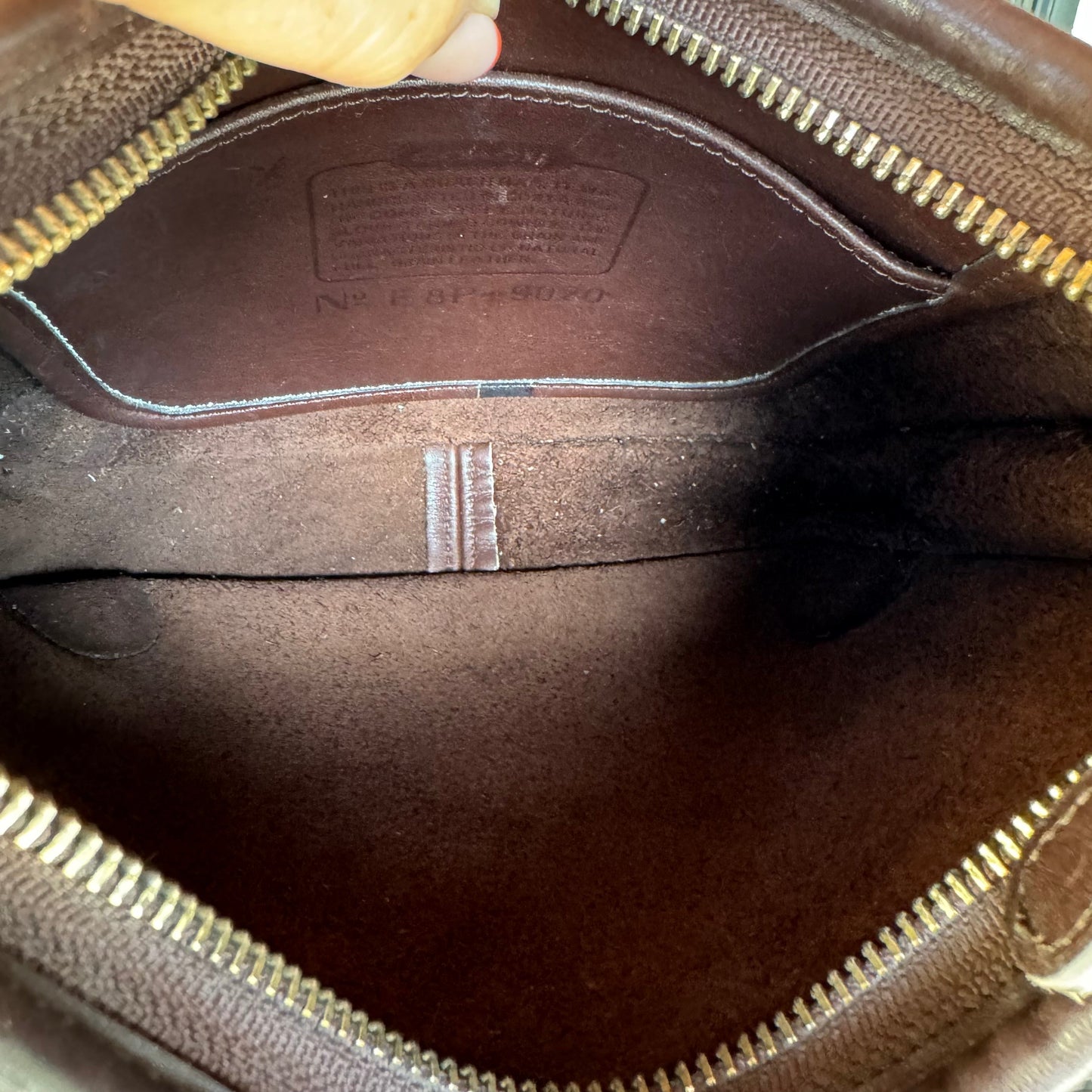 bevintage™ Vintage Coach Mahogany Brown 9020 Mini Ergo Zip🖤🍫