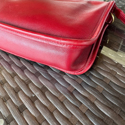 bevintage™ Vintage Coach Red Basic Bag 9455🍎🔥