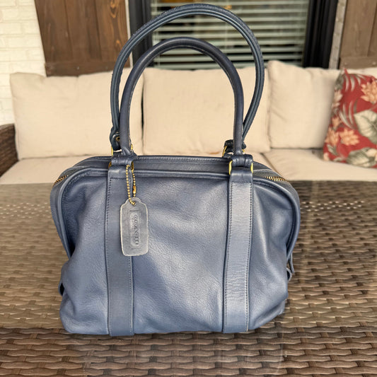 bevintage™ Vintage Coach Blue Soft Satchel 4055🍂✨
