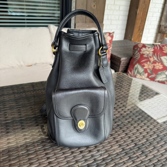 bevintage™ Vintage Coach Black Handle Backpack 9992🖤🍫