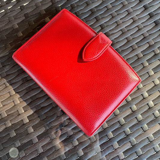 bevintage™ Vintage Coach Red Madison Pocket Organizer 4489🍒❤️‍🔥