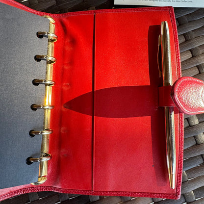 bevintage™ Vintage Coach Red Madison Pocket Organizer 4489🍒❤️‍🔥