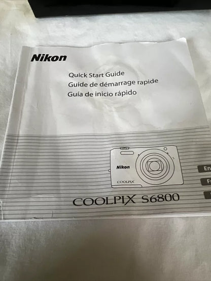 bevintage™ Used 🍇₊˚💜 Nikon Coolpix S6800 16.0MP Compact Digital Camera with 12x Optical Zoom 🍥🎀📷