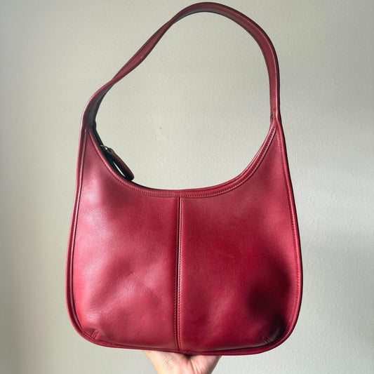 bevintage™ Vintage Coach Ergo Zip Hobo 9025 red