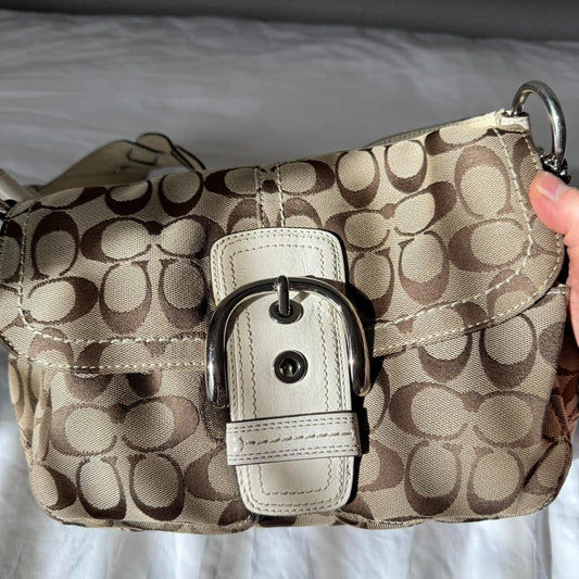 bevintage™ Coach soho jacquard shoulder bag