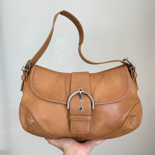 bevintage™ Authentic Vintage Coach Soho shoulder bag 9248 in tan