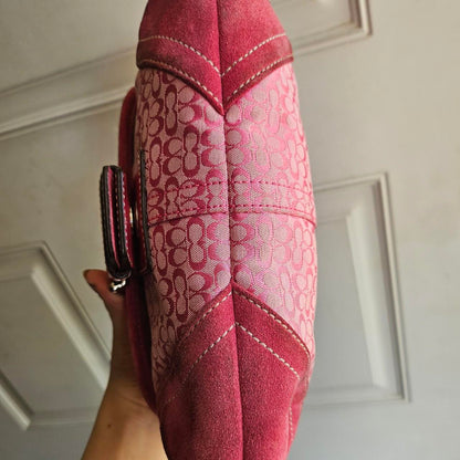 bevintage™ Vintage Coach Mini Soho Buckle Flap Pink Shoulder Purse🌺🩷