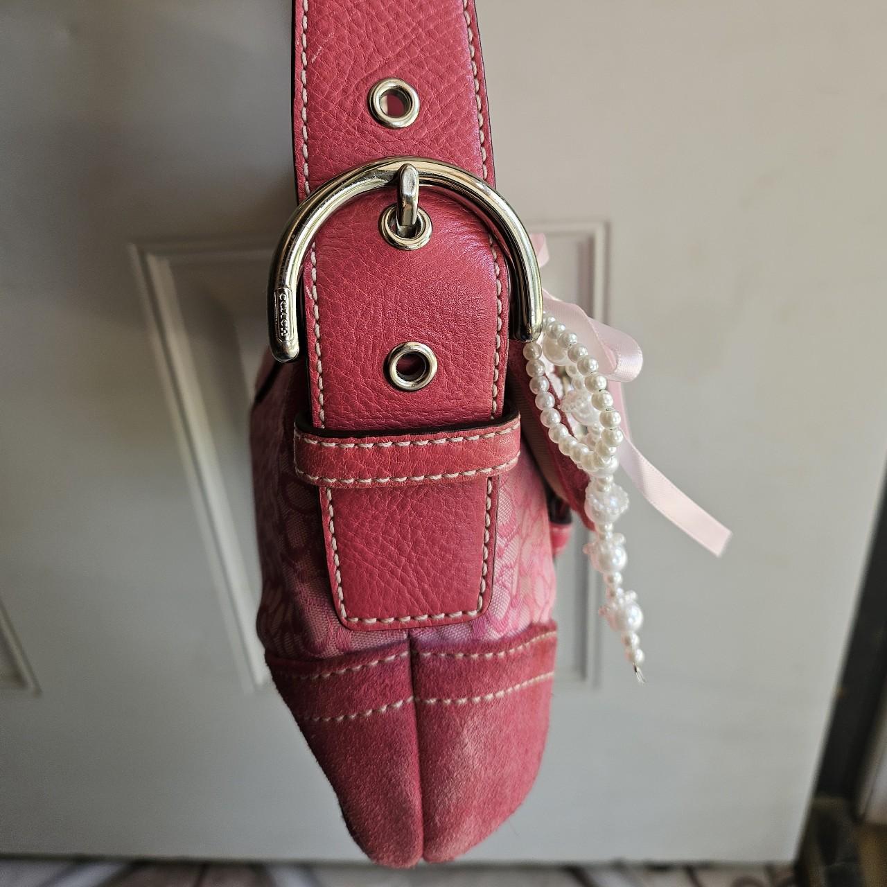 bevintage™ Vintage Coach Mini Soho Buckle Flap Pink Shoulder Purse🌺🩷