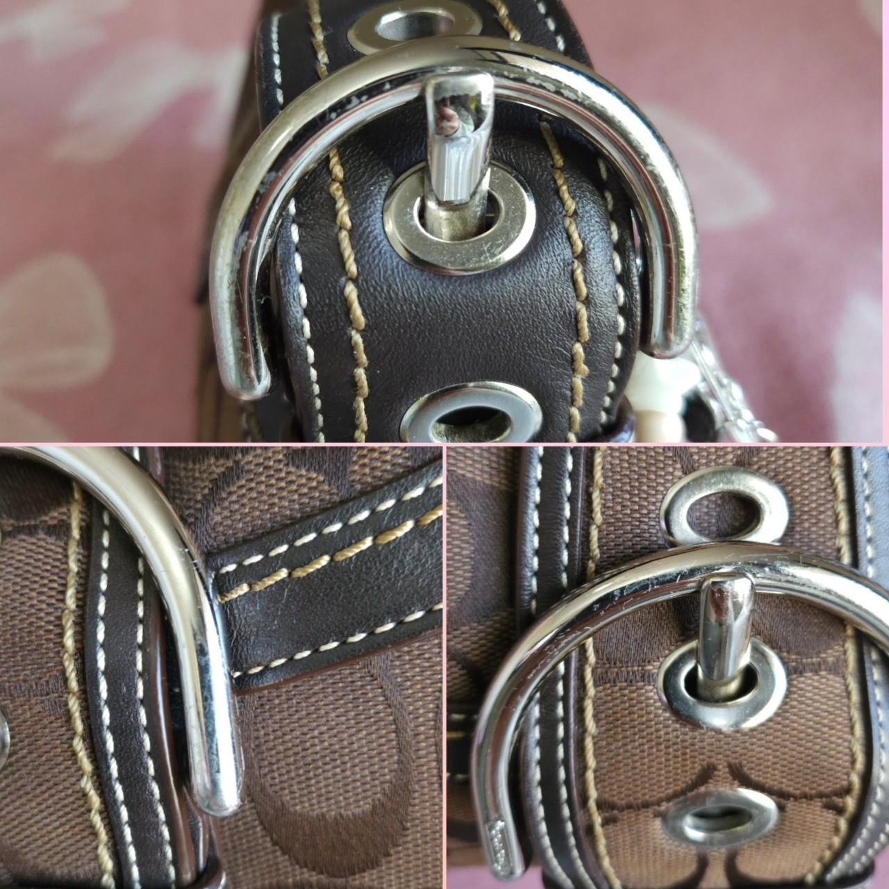 bevintage™ Y2K Vintage Coach Brown Mini Soho Signature Cs Shoulder Purse🤎🌆