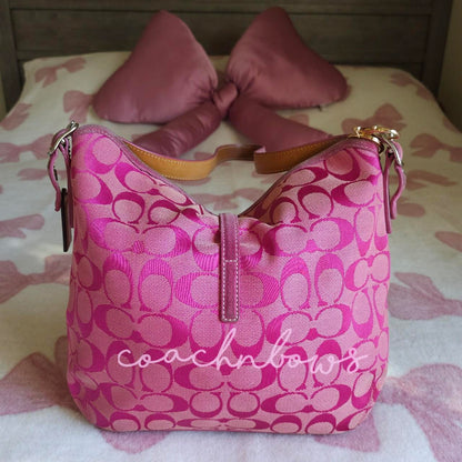 bevintage™ Y2K Vintage Coach Barbie Pink Hampton Clip Shoulder Bag🩷🍒
