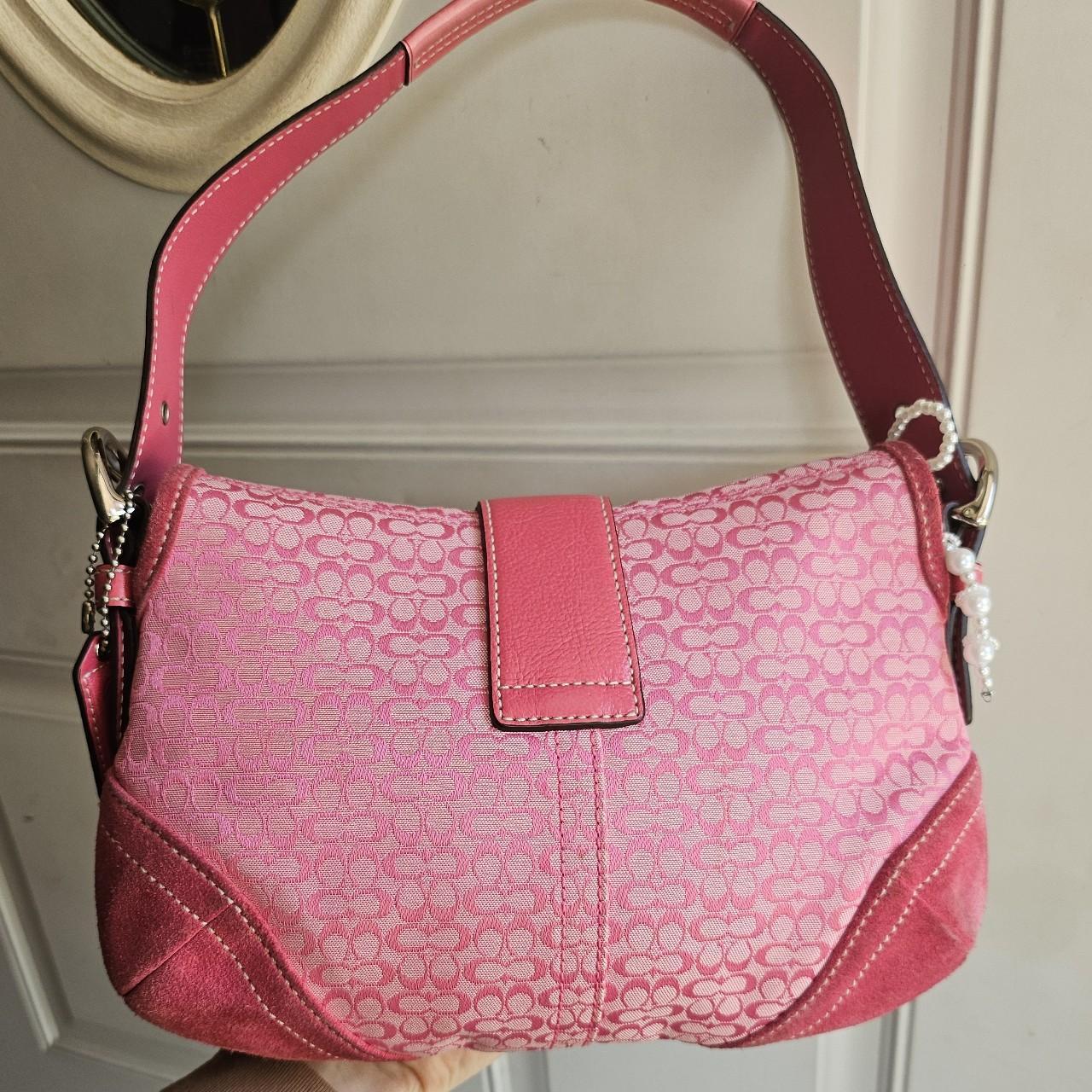 bevintage™ Vintage Coach Mini Soho Buckle Flap Pink Shoulder Purse🌺🩷