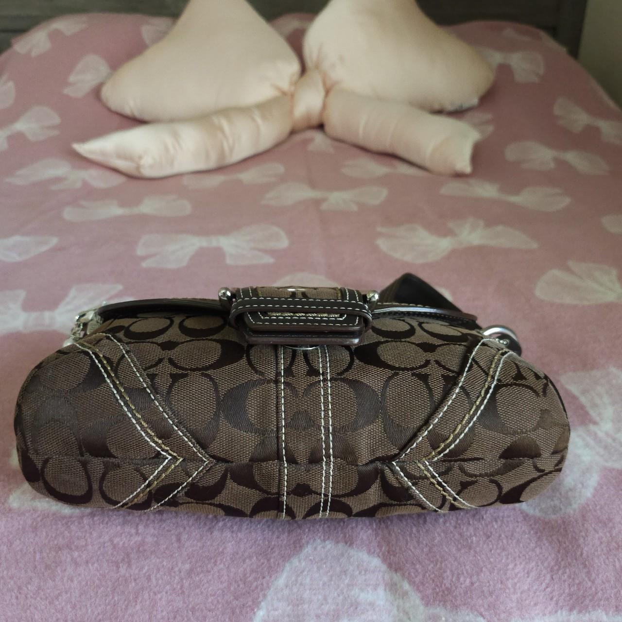 bevintage™ Y2K Vintage Coach Brown Mini Soho Signature Cs Shoulder Purse🤎🌆