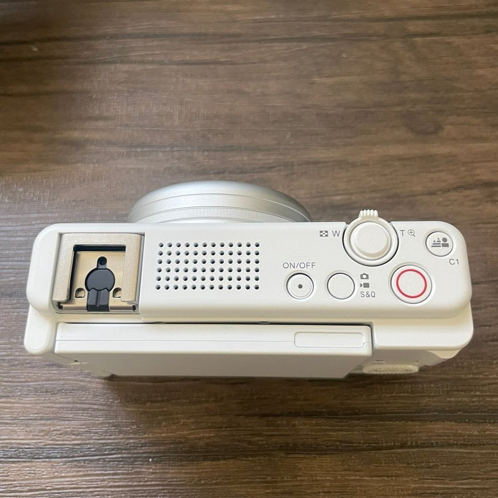bevintage™ Used 🍇₊˚💜 Sony ZV-1F Digital Camera (White) - Like New 🍥🎀📷