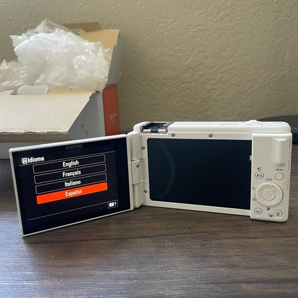 bevintage™ Used 🍇₊˚💜 Sony ZV-1F Digital Camera (White) - Like New 🍥🎀📷