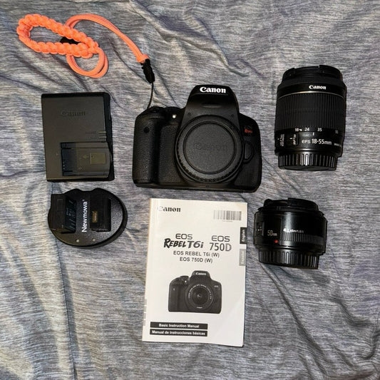 bevintage™ 🍇 ₊˚💜 Canon EOS Rebel T6i Digital Camera 🎀📷