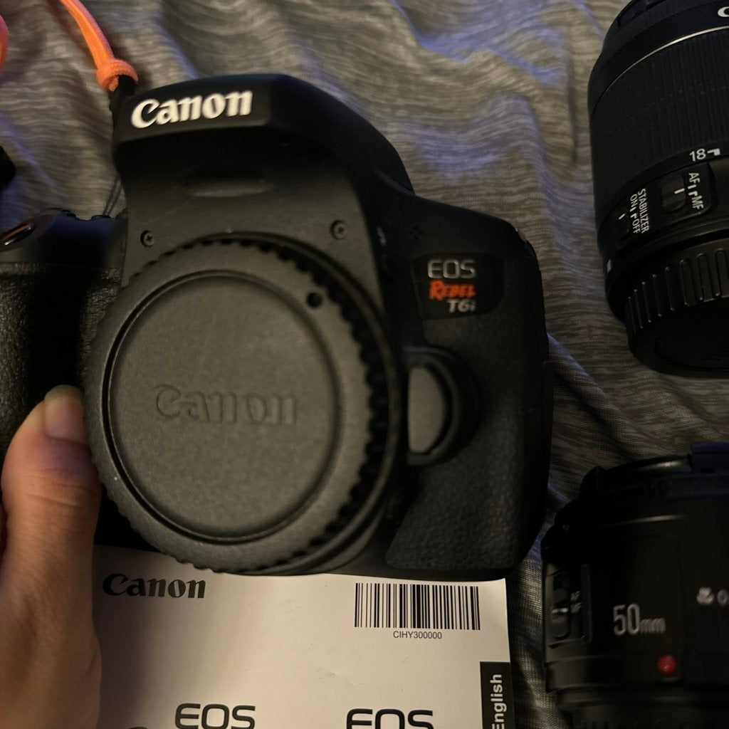 bevintage™ 🍇 ₊˚💜 Canon EOS Rebel T6i Digital Camera 🎀📷