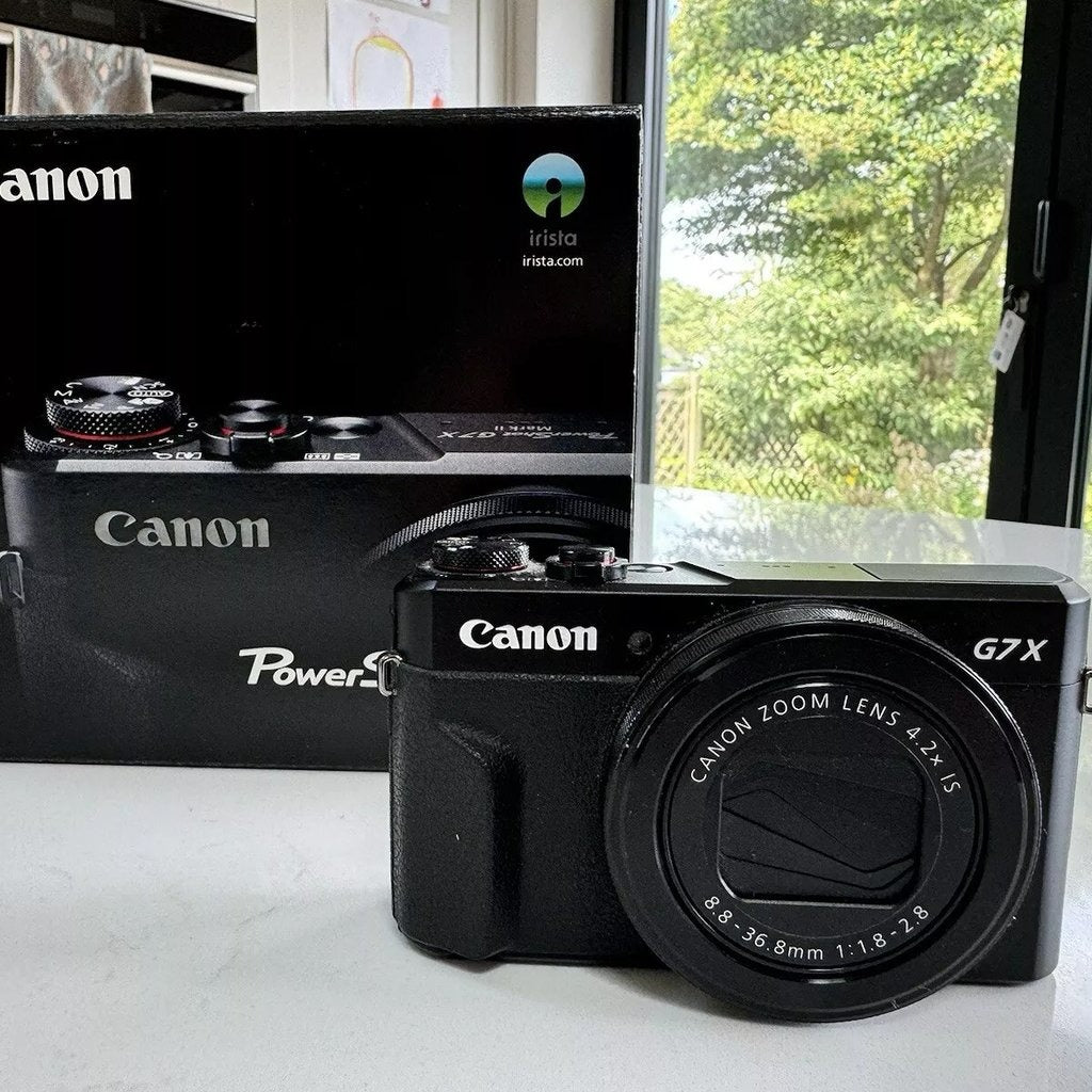 bevintage™ Used 🍇₊˚💜 Canon PowerShot G7X Mark II Digital Camera (Black) 🍥🎀📷