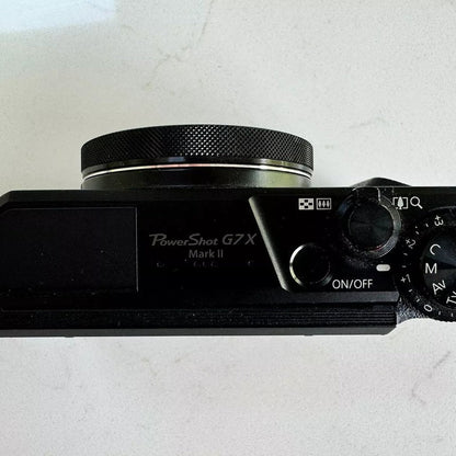 bevintage™ Used 🍇₊˚💜 Canon PowerShot G7X Mark II Digital Camera (Black) 🍥🎀📷