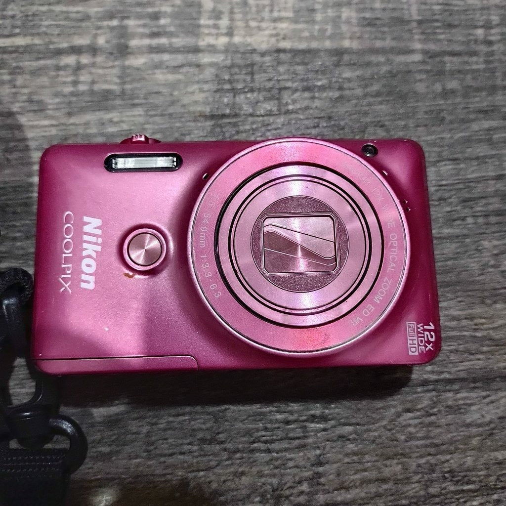 bevintage™ 🍇 ₊˚💜 Nikon COOLPIX S6900 Digital Camera (Glossy Pink) with 12x Optical Zoom and Wi-Fi 🍥 🎀📷