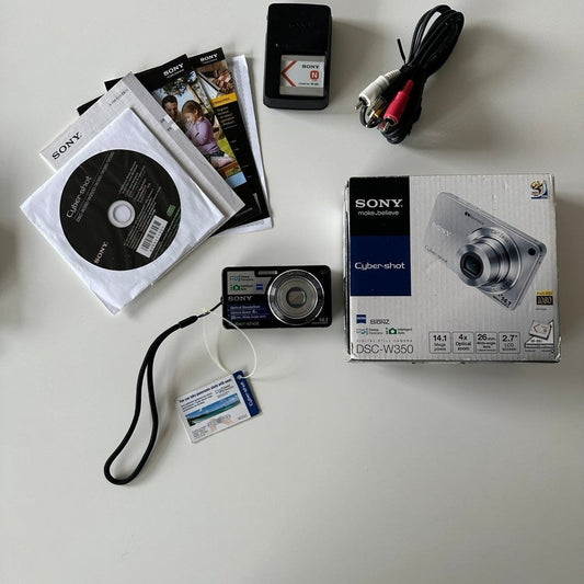 bevintage™ 🍇 ₊˚💜 Sony Cyber-shot DSC-W350 Digital Camera 🍥 🎀📷