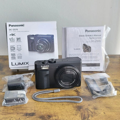 bevintage™ 🍇 🎀 Panasonic LUMIX DC-ZS70 20.3 Megapixel Digital Camera (Complete Open Box) 📷