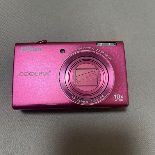 bevintage™ 🍇 ₊˚💜 Nikon Coolpix S6200 Digital Camera (Pink) 🍥 🎀📷