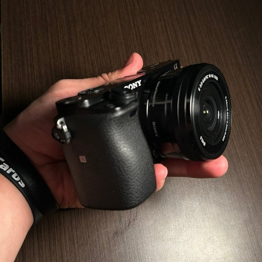 bevintage™ Used 🍇₊˚💜 Sony Alpha a6000 Mirrorless Camera with 16-50mm Retractable Lens 🍥🎀📷