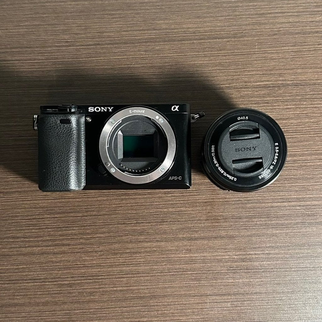 bevintage™ Used 🍇₊˚💜 Sony Alpha a6000 Mirrorless Camera with 16-50mm Retractable Lens 🍥🎀📷