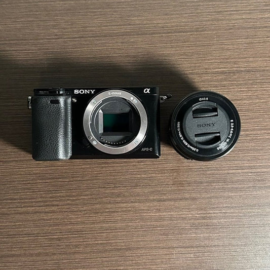 bevintage™ Used 🍇₊˚💜 Sony Alpha a6000 Mirrorless Camera with 16-50mm Retractable Lens 🍥🎀📷