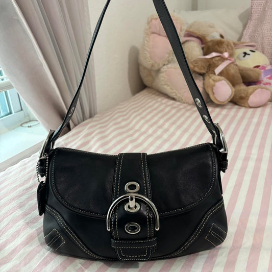 bevintage™ Coach Black Mini Soho🖤🍫