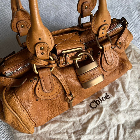 bevintage™ 2005 Orange Chloe Paddington Bag With Gold Hardware✨🔥